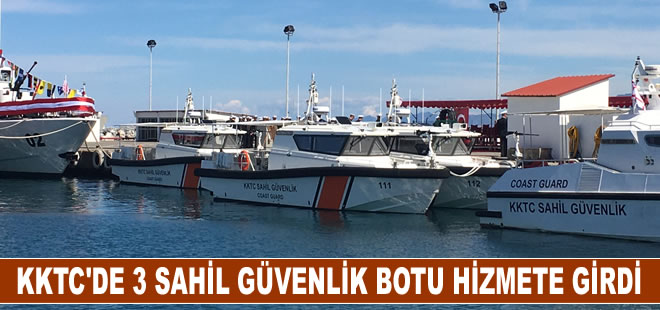 KKTC Güvenlik Kuvvetleri Komutanlığı için tedarik edilen 3 sahil güvenlik botu hizmete girdi