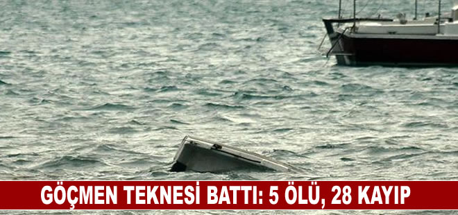 Tunus açıklarında göçmen teknesi battı: 5 ölü, 28 kayıp