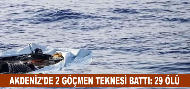 Tunus açıklarında 2 göçmen teknesi battı: 29 ölü