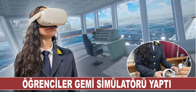 Öğrenciler gemi simülatörü yaptı