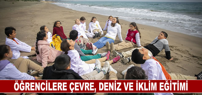 Öğrencilere çevre, deniz ve iklim eğitimi