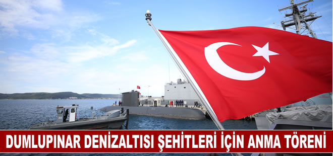 Dumlupınar denizaltısı şehitleri Çanakkale Boğazı'ndaki facianın 70'inci yılında anıldı