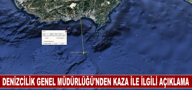 Denizcilik Genel Müdürlüğü'nden Antalya'da batan gemi ile ilgili açıklama