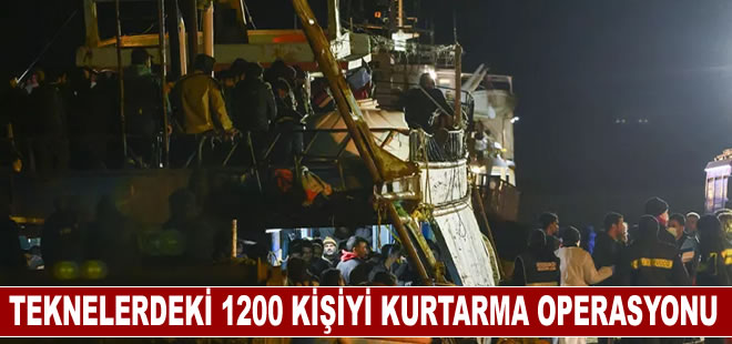 İtalya sahil güvenlik birimleri 1200 göçmeni kurtarmak için operasyon düzenliyor