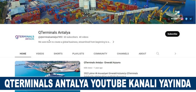 QTerminals Antalya YouTube kanalı yayında