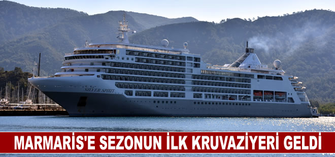 Marmaris'e sezonun ilk kruvaziyeri 450 yolcusuyla geldi