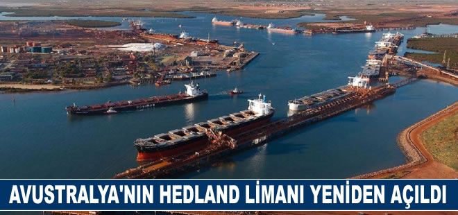 Avustralya’nın Hedland limanı yeniden açıldı