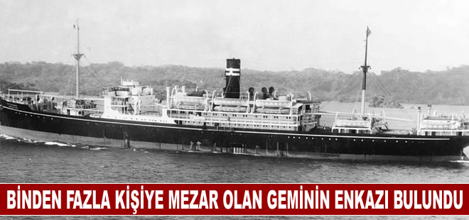 Binden fazla kişiye mezar olan geminin enkazı bulundu