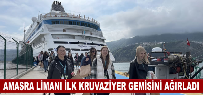 Amasra Limanı ilk kruvaziyer gemisini ağırladı