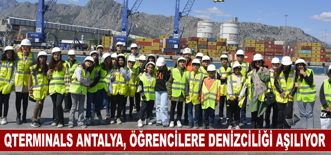 QTerminals Antalya ve DTO, “Toroslar’dan Akdeniz’e” projesiyle öğrencilere denizciliği aşılıyor