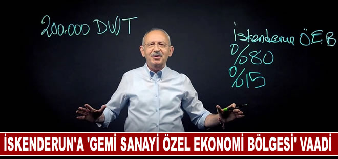 Kılıçdaroğlu'dan İskenderun'da yeni bir 'Gemi Sanayi Özel Ekonomi Bölgesi' vaadi