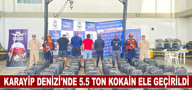 Kolombiya'da 5,5 ton kokain ele geçirildi