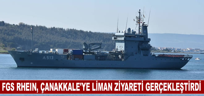 FGS RHEIN, Çanakkale’ye liman ziyareti gerçekleştirdi