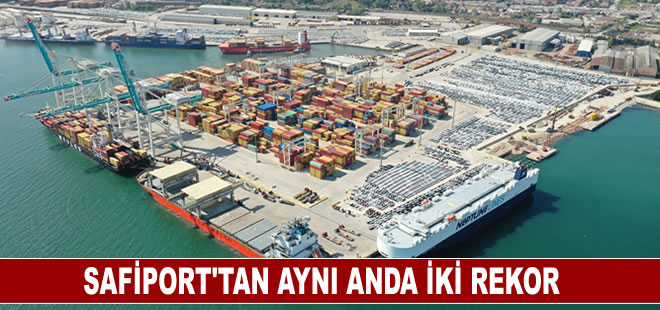 Safiport’tan aynı anda iki rekor