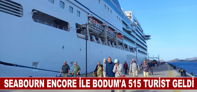 Bodrum'a Bahama bandıralı kruvaziyerle 515 turist geldi