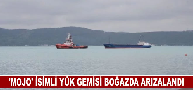 Çanakkale Boğazı'nda arızalanan gemi, demir bölgesine götürüldü