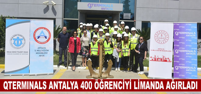 QTerminals Antalya, “Toroslar’dan Akdeniz’e” projesiyle 400 öğrenciyi limanda ağırladı