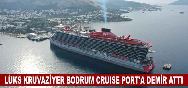 Lüks kruvaziyer gemisi Resilient Lady Bodrum Cruise Port’a demir attı