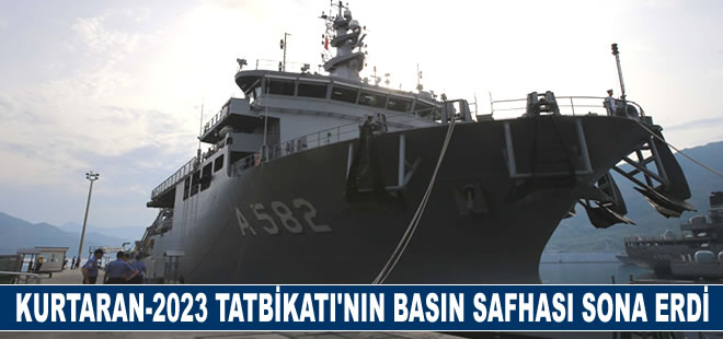 KURTARAN-2023 Tatbikatı'nın basın safhası sona erdi