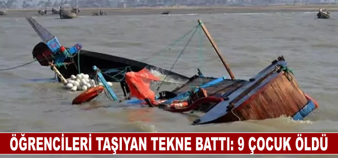 Gana'da öğrencileri taşıyan teknenin batması sonucu 9 çocuk öldü