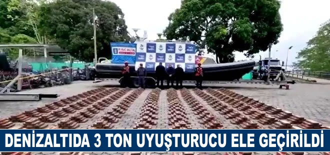 Kolombiya'da yarı-batar denizaltıda 3 ton uyuşturucu ele geçirildi