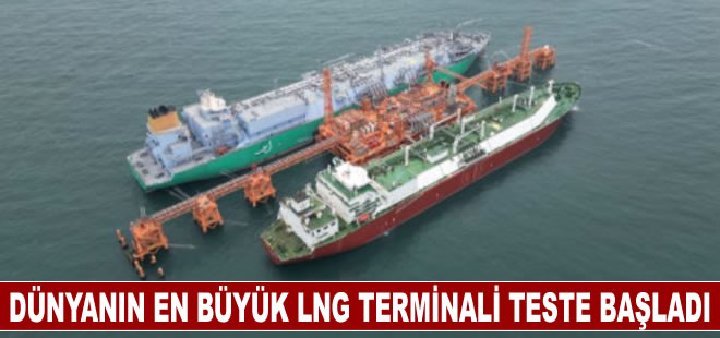 Dünyanın en büyük LNG terminali Hong Kong sularında teste başladı