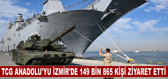 TCG Anadolu'yu İzmir'de 149 bin 865 kişi ziyaret etti