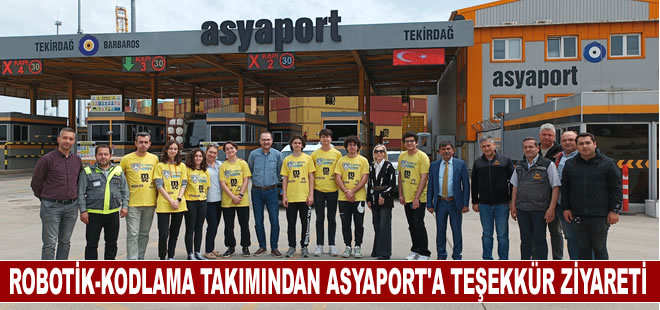 Asyaport sponsor oldu, fen lisesi robot takımı Amerika’da Türkiye’yi temsil etti