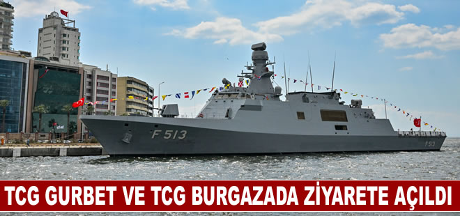 TCG Gurbet hücumbotu Kocaeli'de, TCG Burgazada İzmir'de vatandaşların ziyaretine açıldı