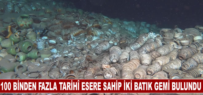 Güney Çin Denizi’nde 100 binden fazla tarihî esere sahip iki batık gemi bulundu