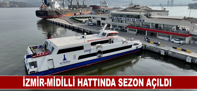 İzmir-Midilli hattında sezon açıldı