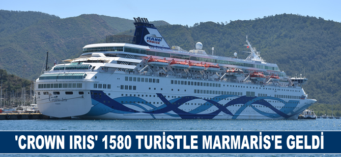 "Crown İris" kruvaziyeri 1580 İsrailli turistle Marmaris'e geldi