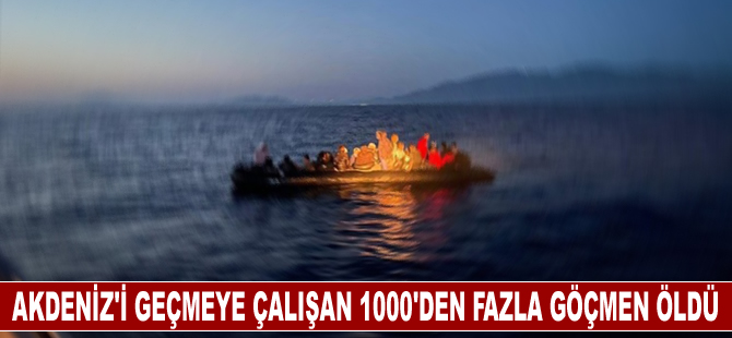 IOM: Bu yıl Orta Akdeniz'i geçmeye çalışan 1000'den fazla düzensiz göçmen öldü