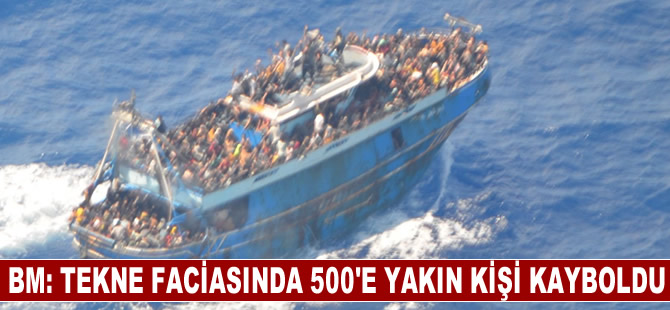 BM, Yunanistan açıklarındaki tekne faciasında 500'e yakın kişinin kaybolduğunu açıkladı