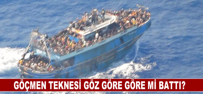 Göçmen teknesi göz göre göre mi battı?