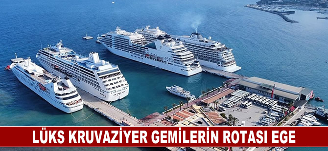 Lüks kruvaziyer gemilerin rotası Ege Denizi oldu