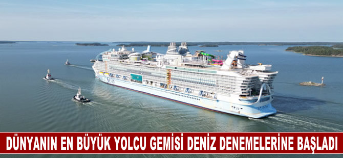 Dünyanın En Büyük Yolcu Gemisi  Icon of the Seas, Deniz Denemelerine Başladı