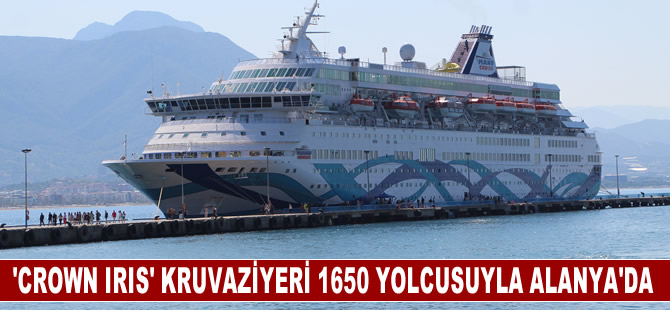 "Crown İris" kruvaziyeri 1650 İsrailli turistle Alanya'ya geldi