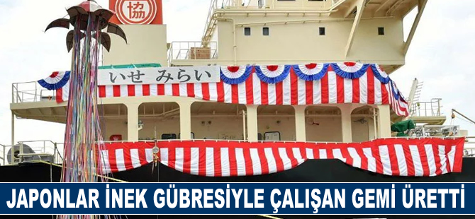 Japonlar inek gübresiyle çalışan gemi üretti