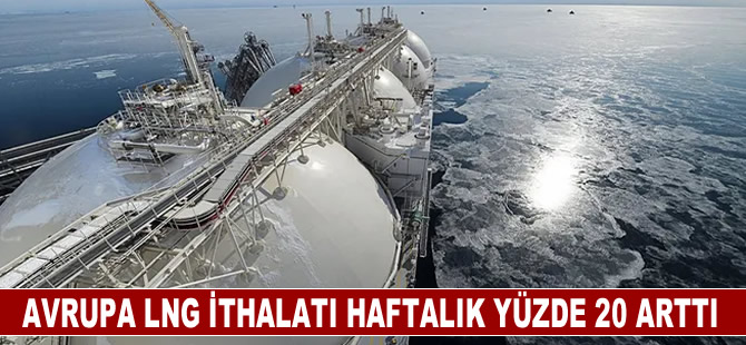 Avrupa LNG ithalatı haftalık yüzde 20 arttı