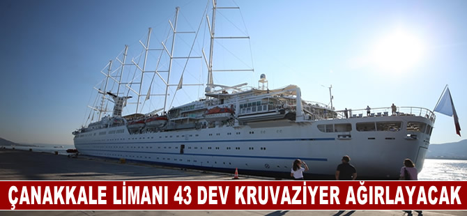 Çanakkale Limanı dünyanın en büyük kruvaziyer gemilerini ağırlıyor