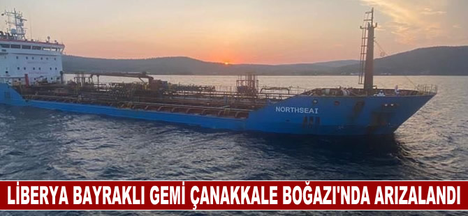 Çanakkale Boğazı'nda arızalanan "Northsea-1" isimli gemi demirletildi