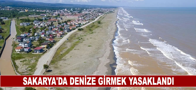 Sakarya'da kirlilik ve dalgalar nedeniyle denize girmek yasaklandı