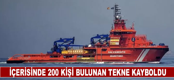 Kanarya Adaları açıklarında içinde 200 göçmen bulunan bir tekne kayboldu