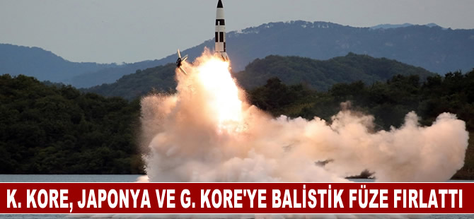 Japonya ve Güney Kore, Kuzey Kore'nin balistik füze fırlattığını duyurdu