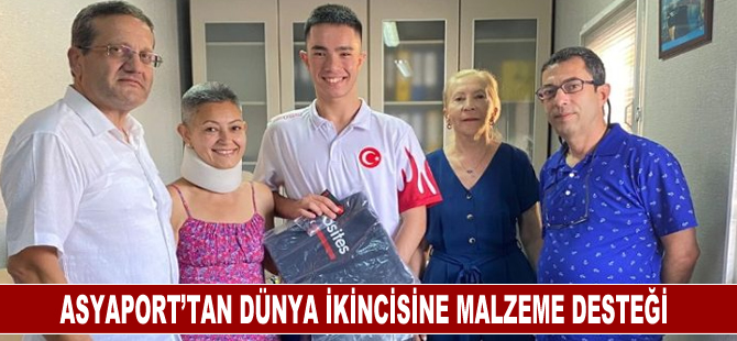 Asyaport’tan dünya ikincisine malzeme desteği