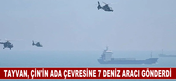 Tayvan, Çin'in Ada çevresine 37 askeri uçak ve 7 deniz aracı gönderdiğini duyurdu