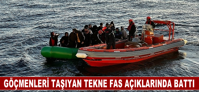 Fas açıklarında düzensiz göçmenleri taşıyan teknenin batması sonucu 6 kişi öldü