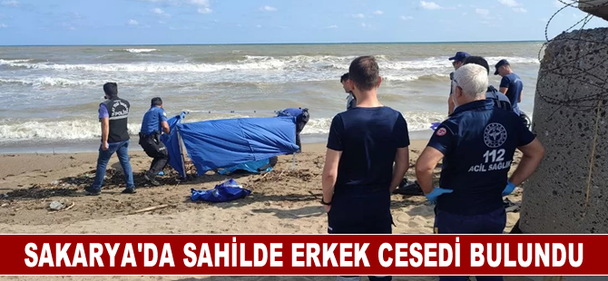 Sakarya'da sahilde erkek cesedi bulundu