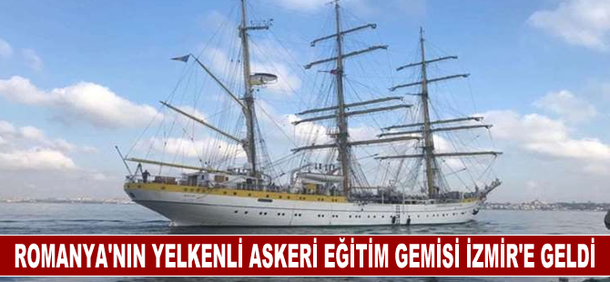 Romanya'nın yelkenli askeri eğitim gemisi İzmir'e geldi